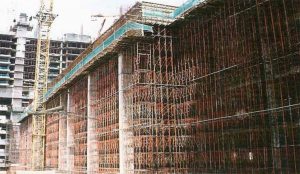 Highrise Scaffolding over Podium, Berjaya Times Square