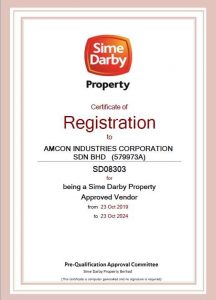 SIME DARBY CERTIFICATE OF REGISTRATION