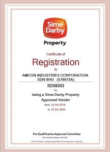 SIME DARBY CERTIFICATE OF REGISTRATION